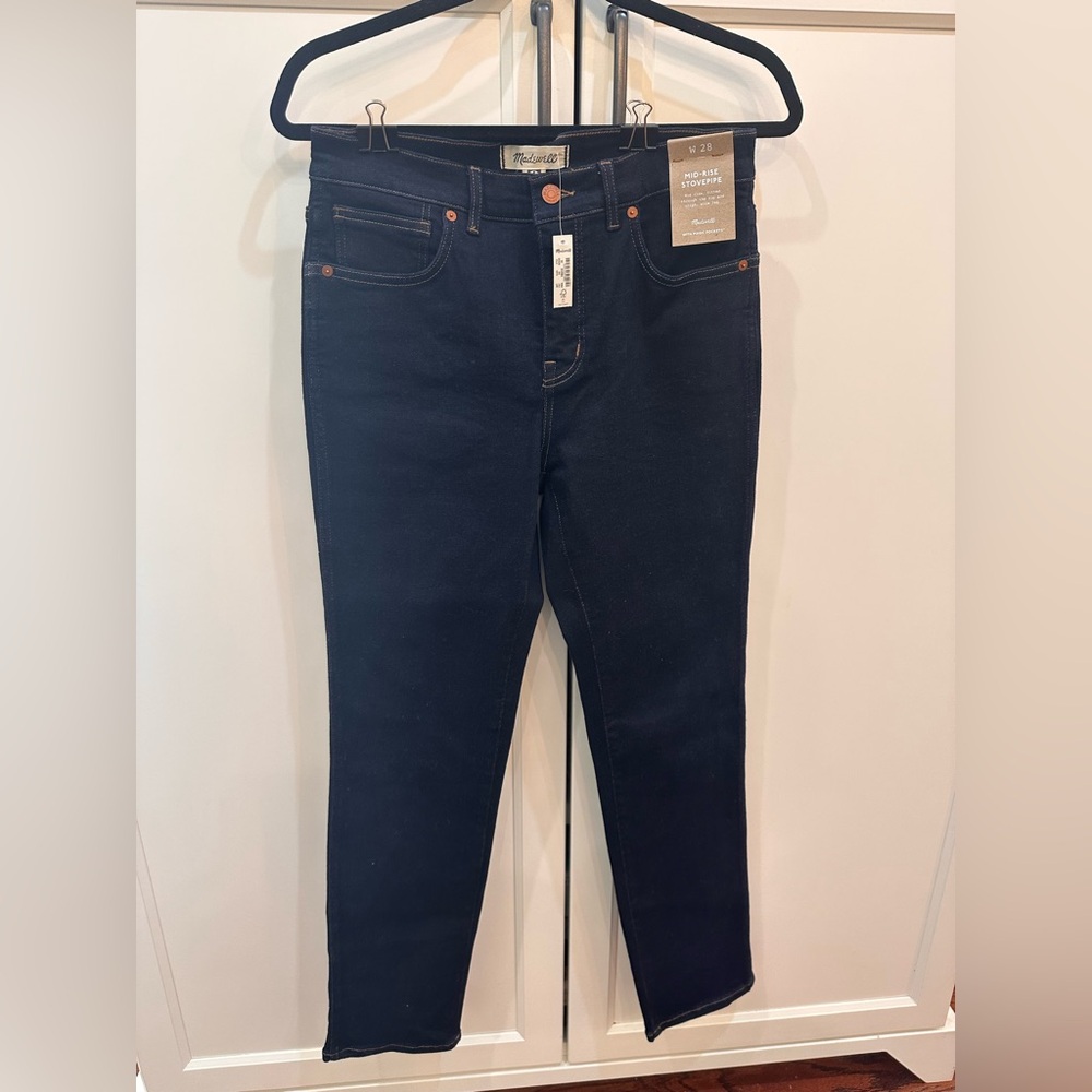 Madewell Mid-Rise Stovepipe Jeans
